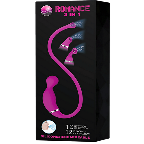Pretty Love Romance Rechargeable 3 in1 Clit Vibrator