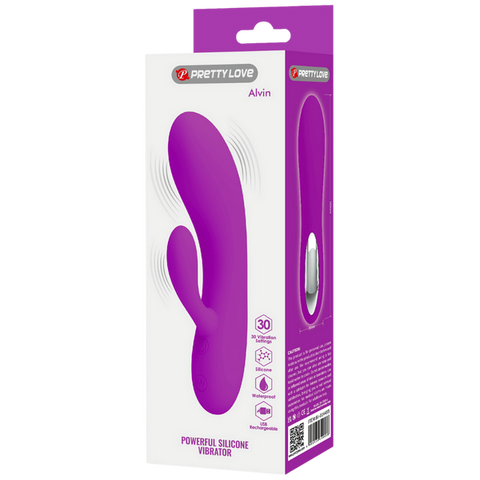Pretty Love Alvin Rechargeable Silicone Rabbit Massager