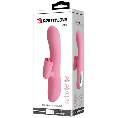 Pretty Love Chris Rotating Tongue Rabbit Vibrator