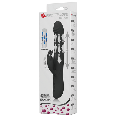 Pretty Love Byron Rechargeable Rolling Rabbit Vibrator