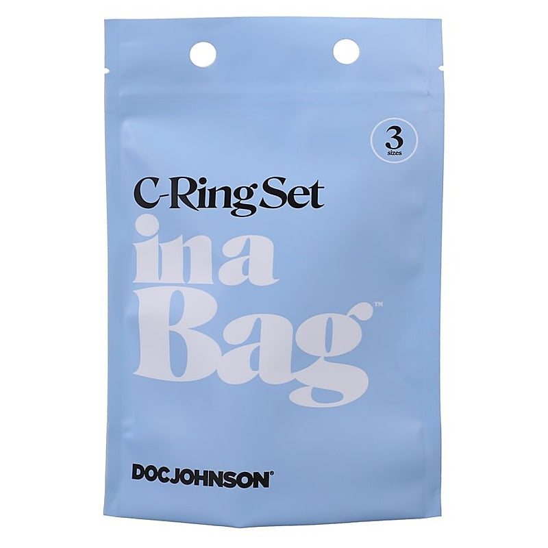 3 Stretchy Silicone Cock Ring Set By Doc Johnson - Cock Ring Sets