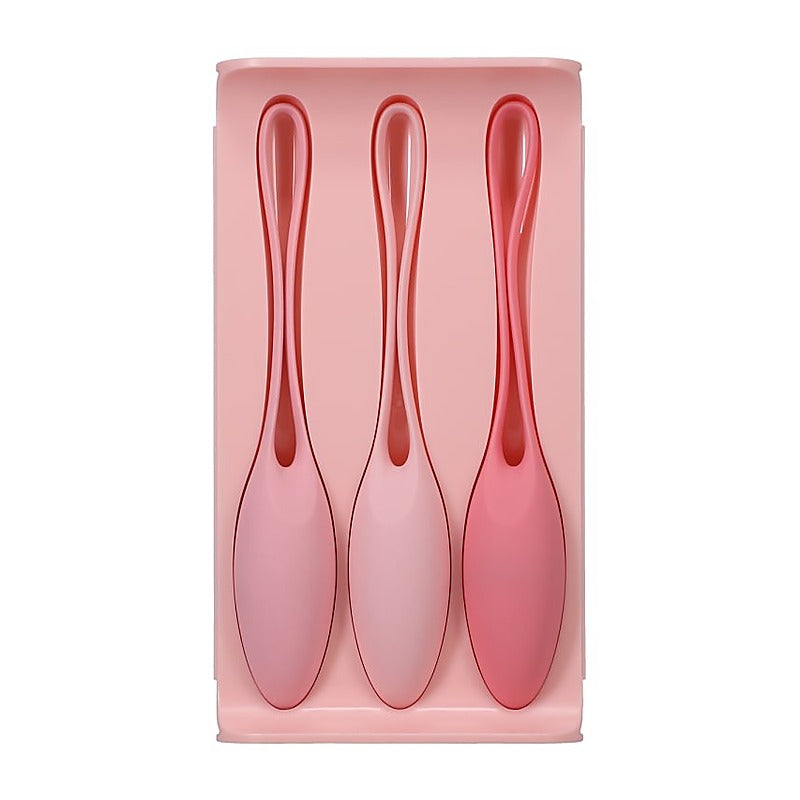 Doc Johnson 3 Silicone Balls Kegel Trainer Set In A Bag - Love Eggs and Kegel Exercisers