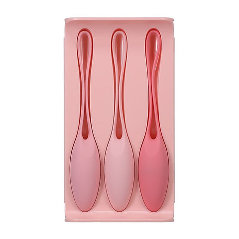 Doc Johnson 3 Silicone Balls Kegel Trainer Set In A Bag - Love Eggs and Kegel Exercisers