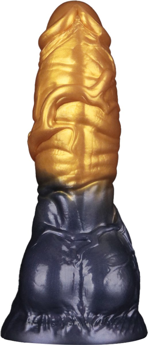 Lovetoy Aerosx Dual Density Fantasy Dildo Gold/Blue - Realistic Dildos