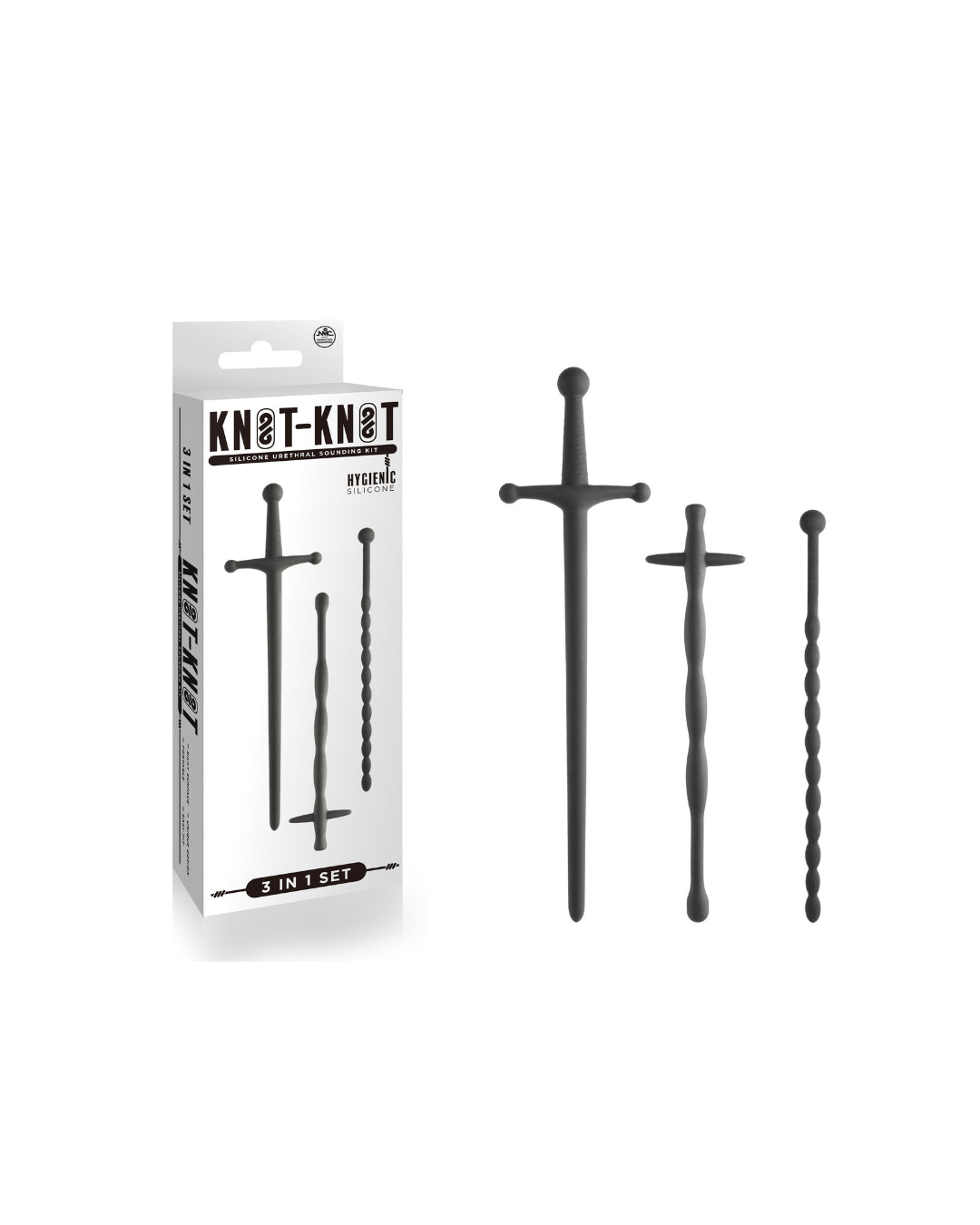 Nanma Knot-Knot Silicone Urethral Sounds Kit Set - Urethral Sounds