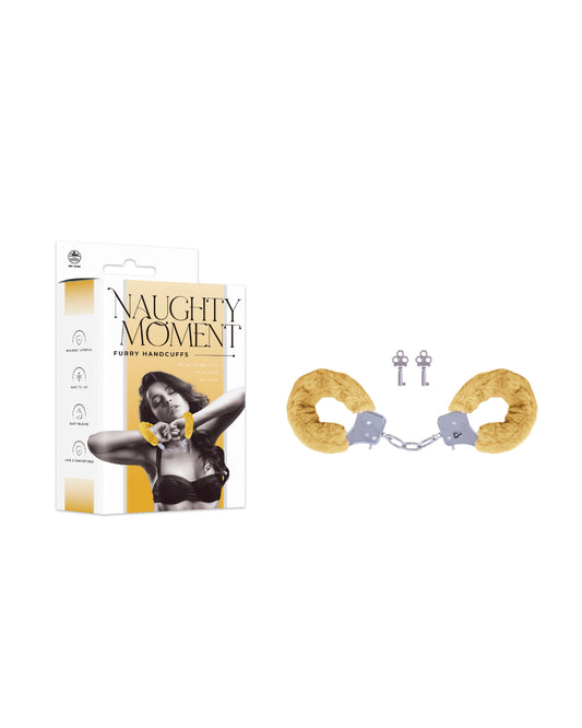 Nanma Corporation Naughty Moment Handcuff With Furry Sleeve - Cuffs And Restraints