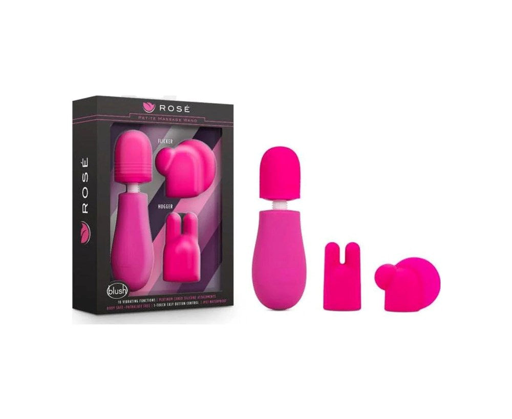 Rose Petite Massage Body Wand Vibrator Pink - - Body Wands