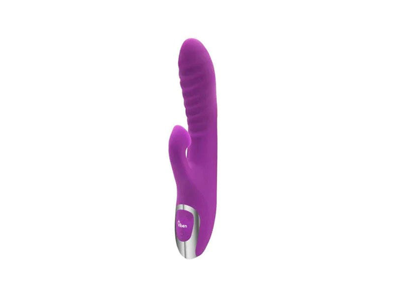 Viben Frenzy Suction 12 Function Rabbit Vibrator Berry - - Rabbit Vibrators