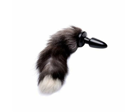 Tailz Ultra Sexy Fox Tail Anal Plug Grey - Butt Plugs