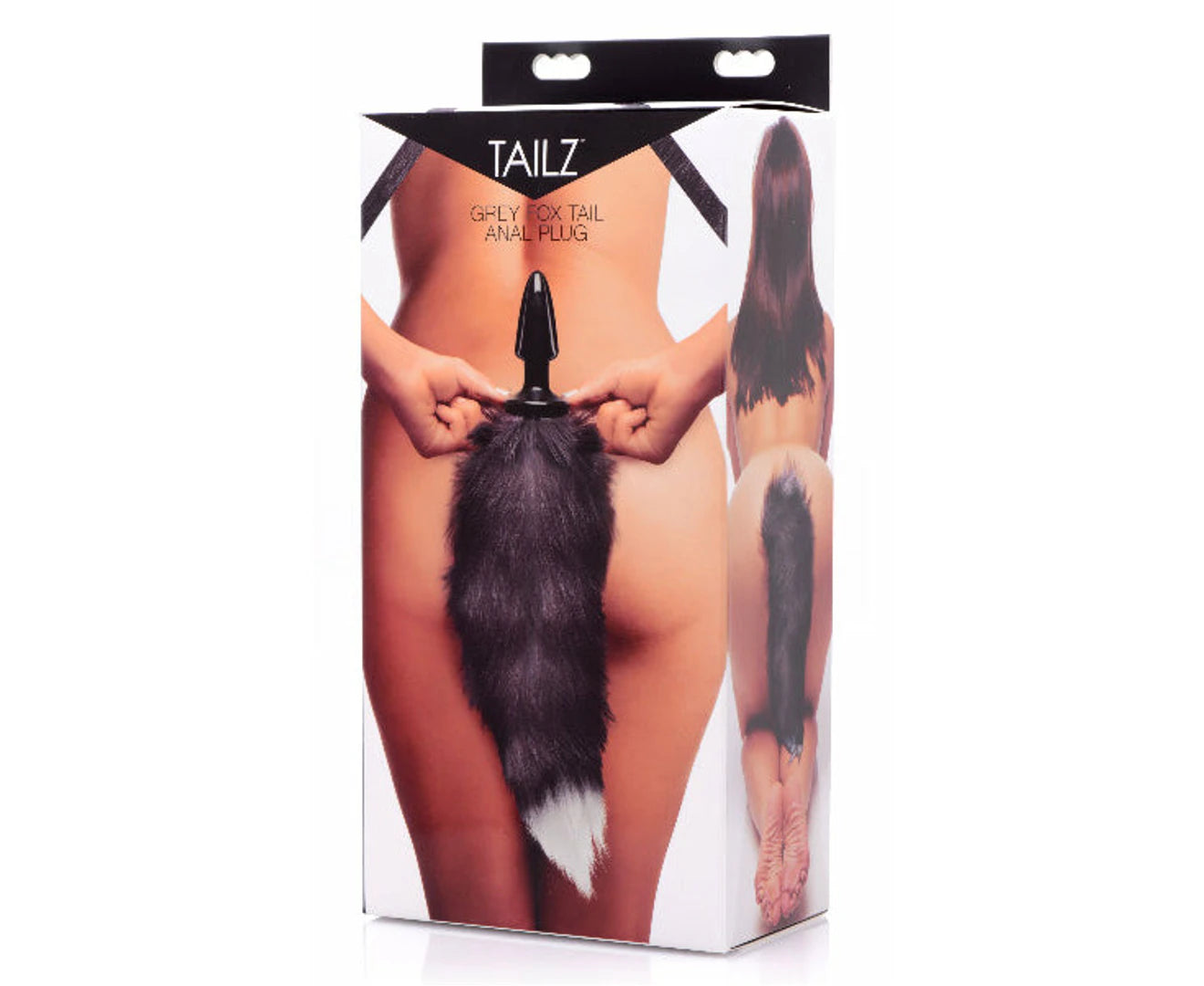 Tailz Ultra Sexy Fox Tail Anal Plug Grey - - Butt Plugs