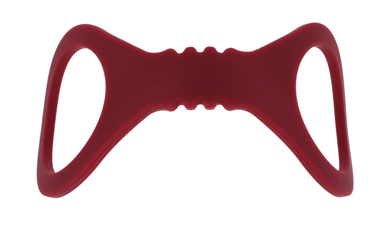 Sex & Mischief Enchanted Silicone BDSM Wrist Cuffs Burgundy - Cuffs And Restraints