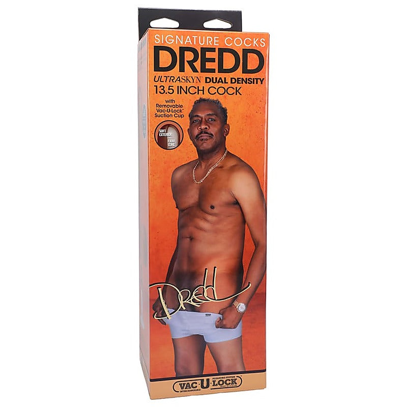 Dredd 13.5 Inch Ultraskyn Realistic Cock By Doc Johnson - Realistic Dildos