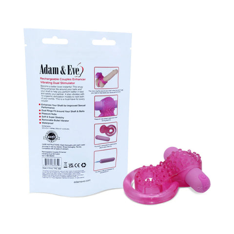 RECHARGEABLE COUPLES ENHANCER Cock Ring by Adam & Eve