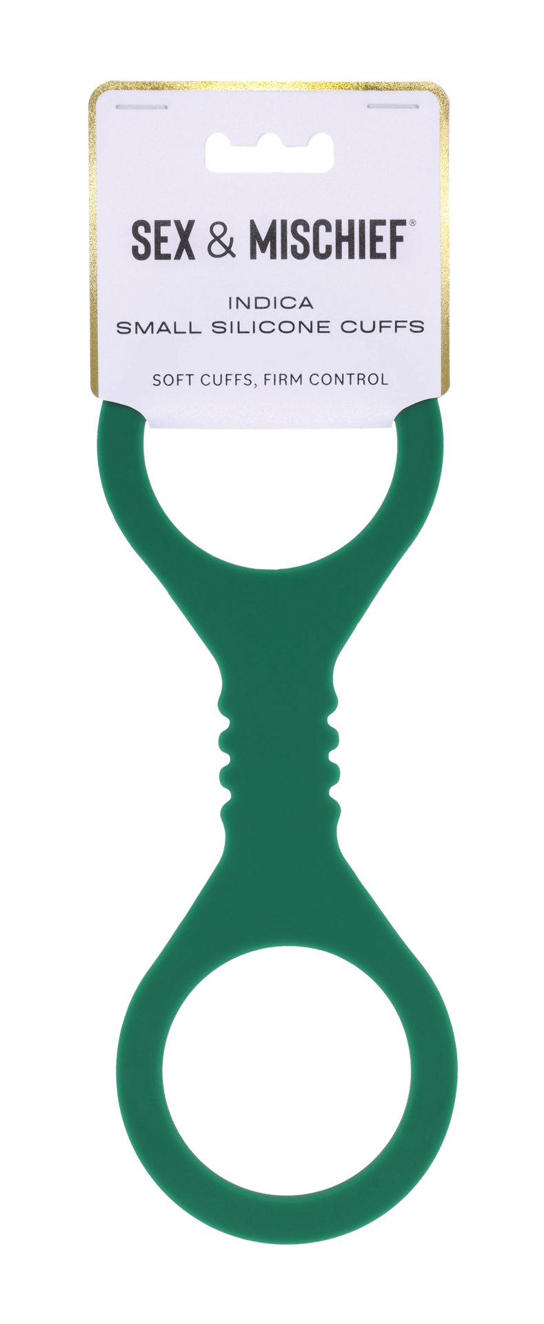 Sex & Mischief Indica Silicone Bondage Hand Cuffs Green - - Cuffs And Restraints