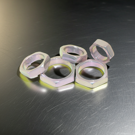 Aluminium Hexagonal Cock Ring - Cock Rings