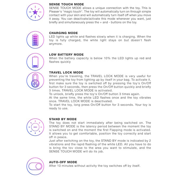 LOVE TO LOVE Pleaser Flapping Design Body Wand Purple - - Body Wands