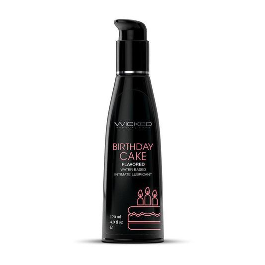 Wicked Aqua Birthday Cake Flavoured Water Based Lubricant - Water Based Lubes