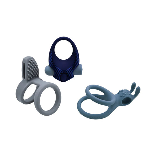 Adam & Eve ROCKIN RUMBLER Erection ENHANCERS Set - Cock Ring Sets