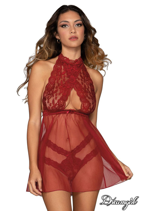 Dream Girl Lingerie Sexy Womens Babydoll & Panty - BabyDolls And Chemises