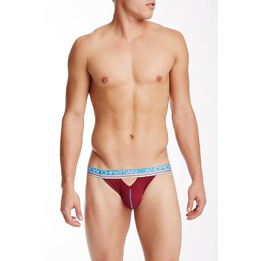 NanoFit Teaser Jock Burgundy Medium - Jocks and G-Strings
