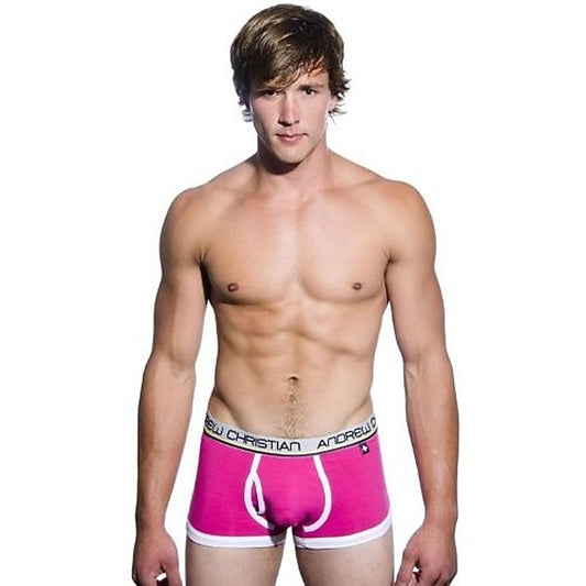 Tighty Whitie Punked Boxer w/ Almost Naked Fuchsia - M - Jocks and G-Strings