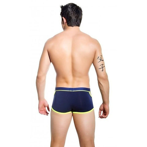 Almost Naked Quirk Boxer Navy By Andrew Christian - Jocks and G-Strings