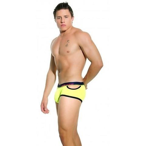 Almost Naked Quirk Boxer Neon Yellow By Andrew Christian - Jocks and G-Strings