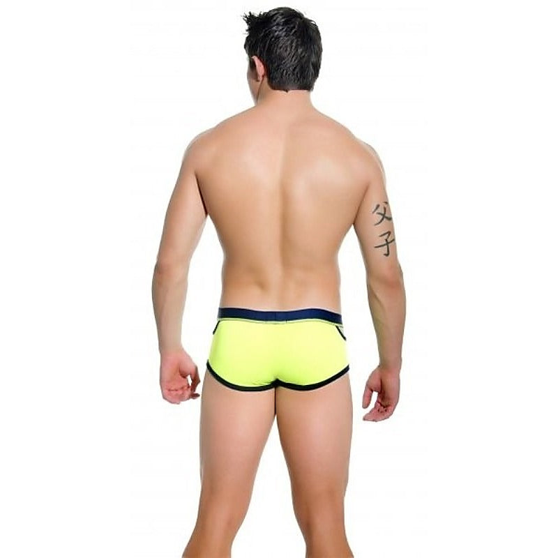 Almost Naked Quirk Boxer Neon Yellow By Andrew Christian - Jocks and G-Strings