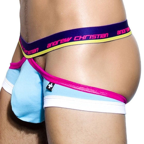 Coolflex Arrow Jock With Show-It Aqua By Andrew Christian - Jocks and G-Strings