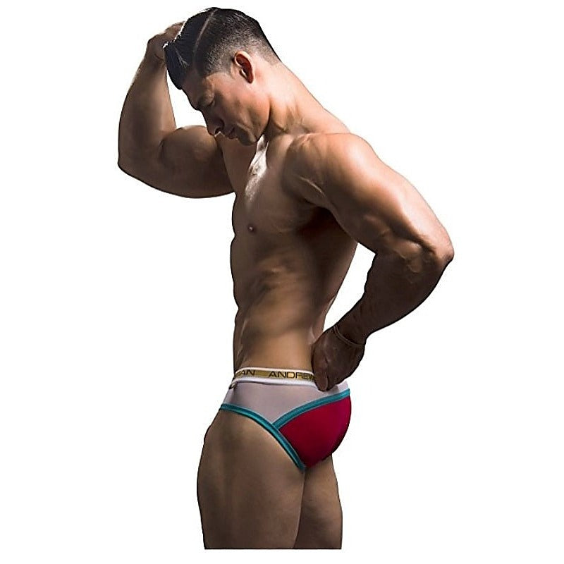 Peek-A-Boo Holiday Brief Red By Andrew Christian - Jocks and G-Strings