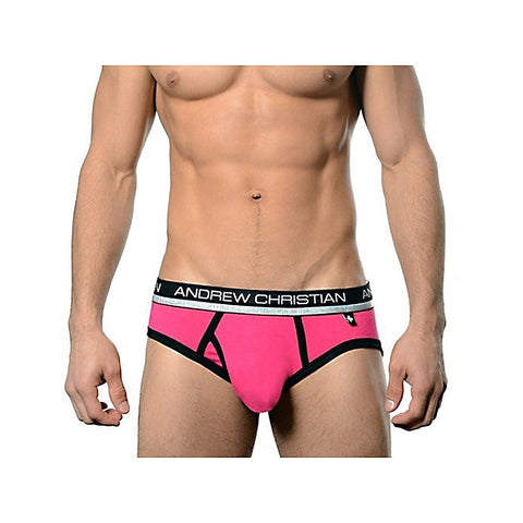 Air Sculpt Brief Fuchsia By Andrew Christian - Mens Briefs And Boxers
