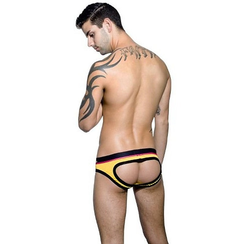Coolflex Air Jock With Showit Yellow By Andrew Christian - Jocks and G-Strings