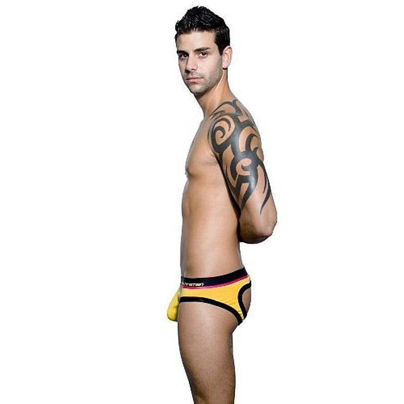 Coolflex Air Jock With Showit Yellow By Andrew Christian - Jocks and G-Strings