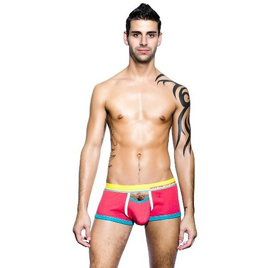 Color Vibe Sports Boxer - Coral - Small - Mens Briefs And Boxers