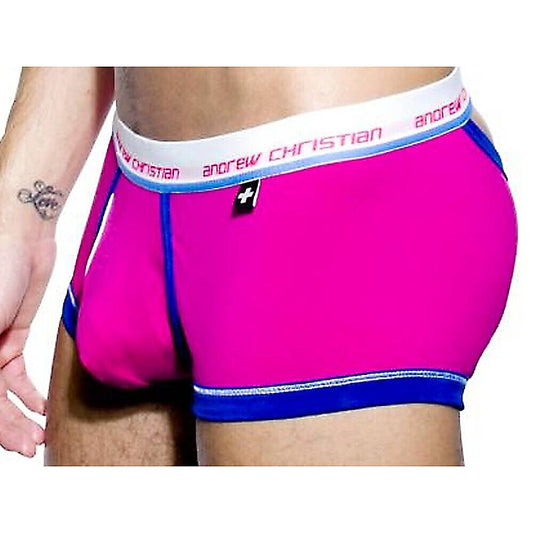 Tighty Whitie Punked Cresent Boxer Fuchsia - Mens Briefs And Boxers