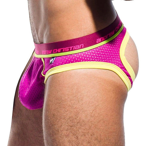 Electric Air Jock Mens G-String by Andrew Christian - Jocks and G-Strings