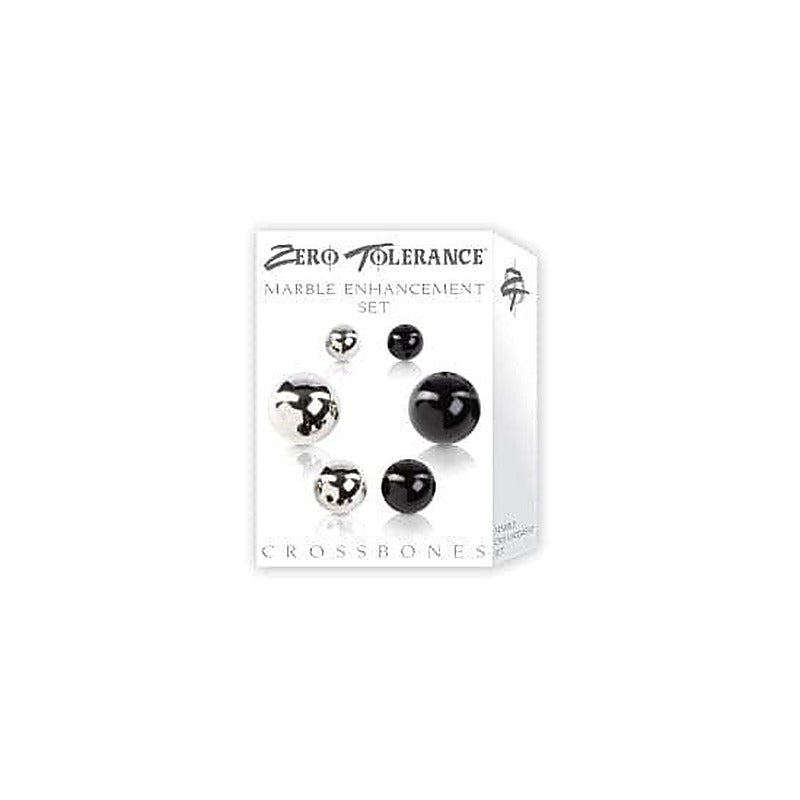 Crossbones Marble Enhancement Set By Evolved - Cock Rings