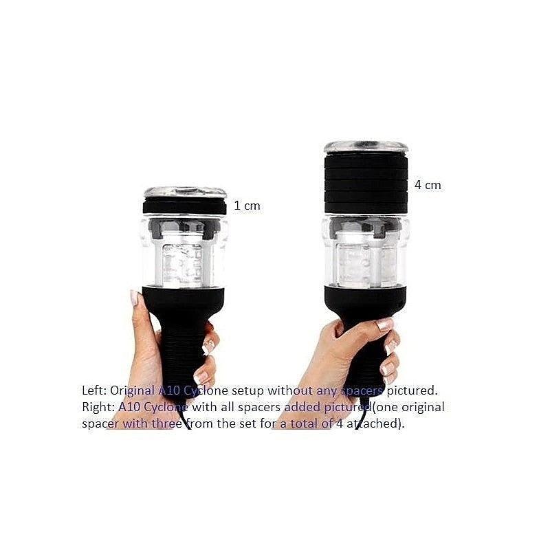 A10 Cyclone Spacer 3 Piece Set Penis Sleeve by Rends - Pumps, Extenders and Sleeves