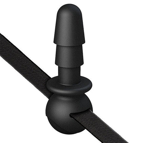 Vac-U-Lock Black Ball Gag - Strap On Sextoys