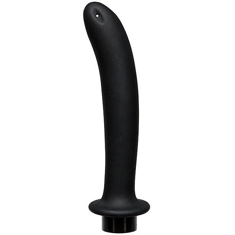 Kink Flow Silicone Anal Douche Accessory Extra Deep Black - Enemas and Douches