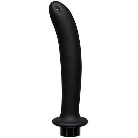 Kink Flow Silicone Anal Douche Accessory Extra Deep Black - Enemas and Douches