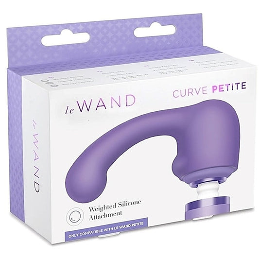 Le Wand Petite Curve Weighted Silicone Attachment Violet - Vibrator Accessories