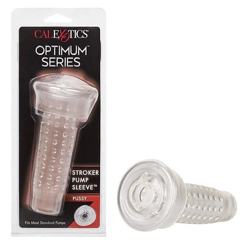 CalExotics Optimum Series Stroker Pump Sleeve Pussy - Pumps, Extenders and Sleeves