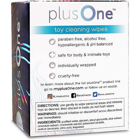 Toy Cleaning Wipes by PlusOne - Adult Toy Cleaner