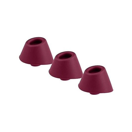 Womanizer Heads Duo - Bordeaus Triple Delight - Vibrator Accessories