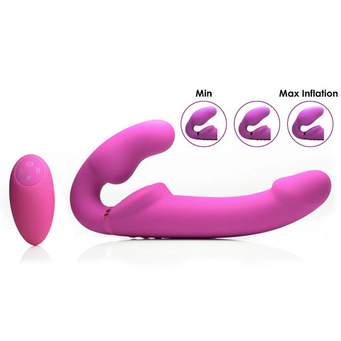 Strap U Worlds 1st Remote Control Inflatable Strap-On - Strap On Sextoys