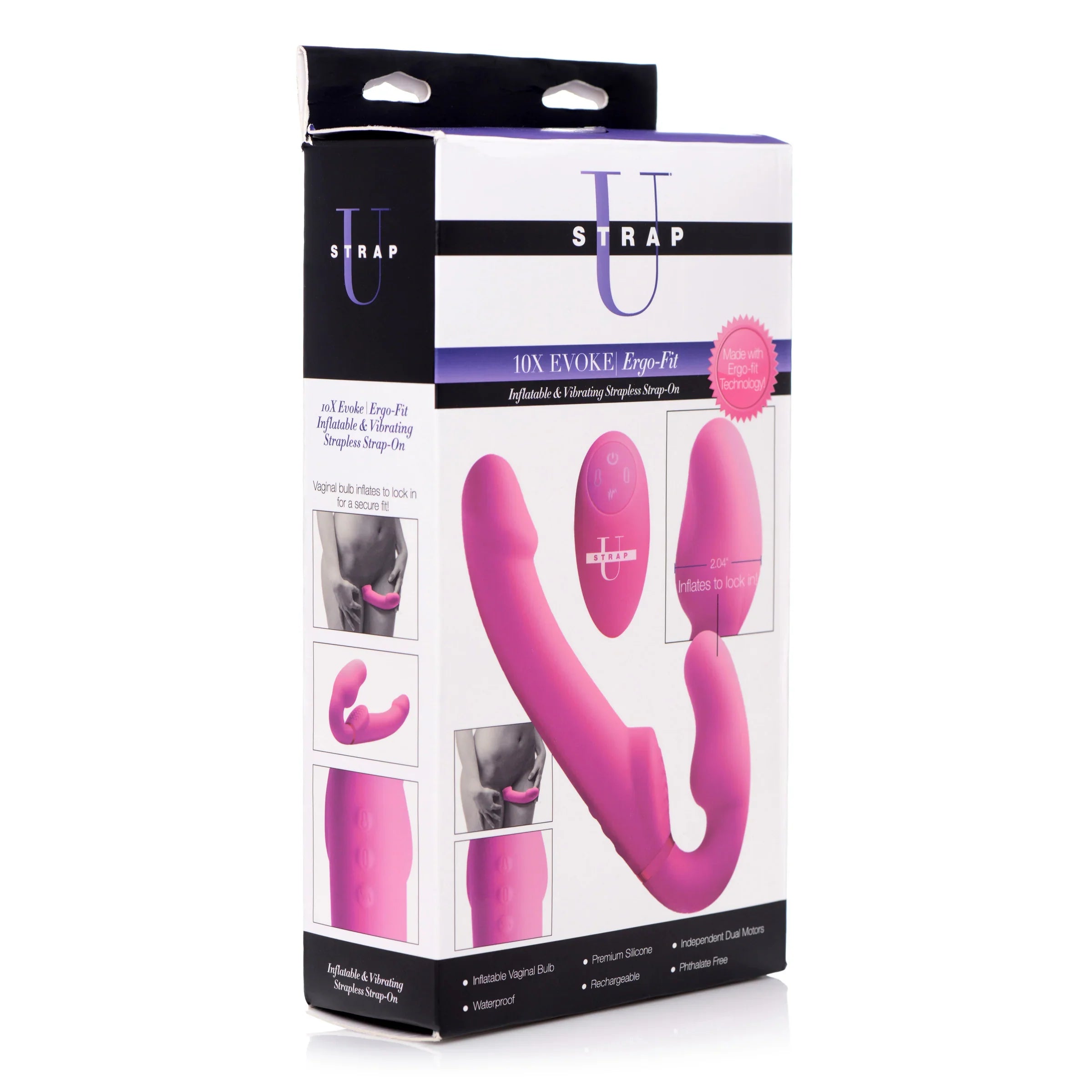 Strap U Worlds 1st Remote Control Inflatable Strap-On - - Strap On Sextoys