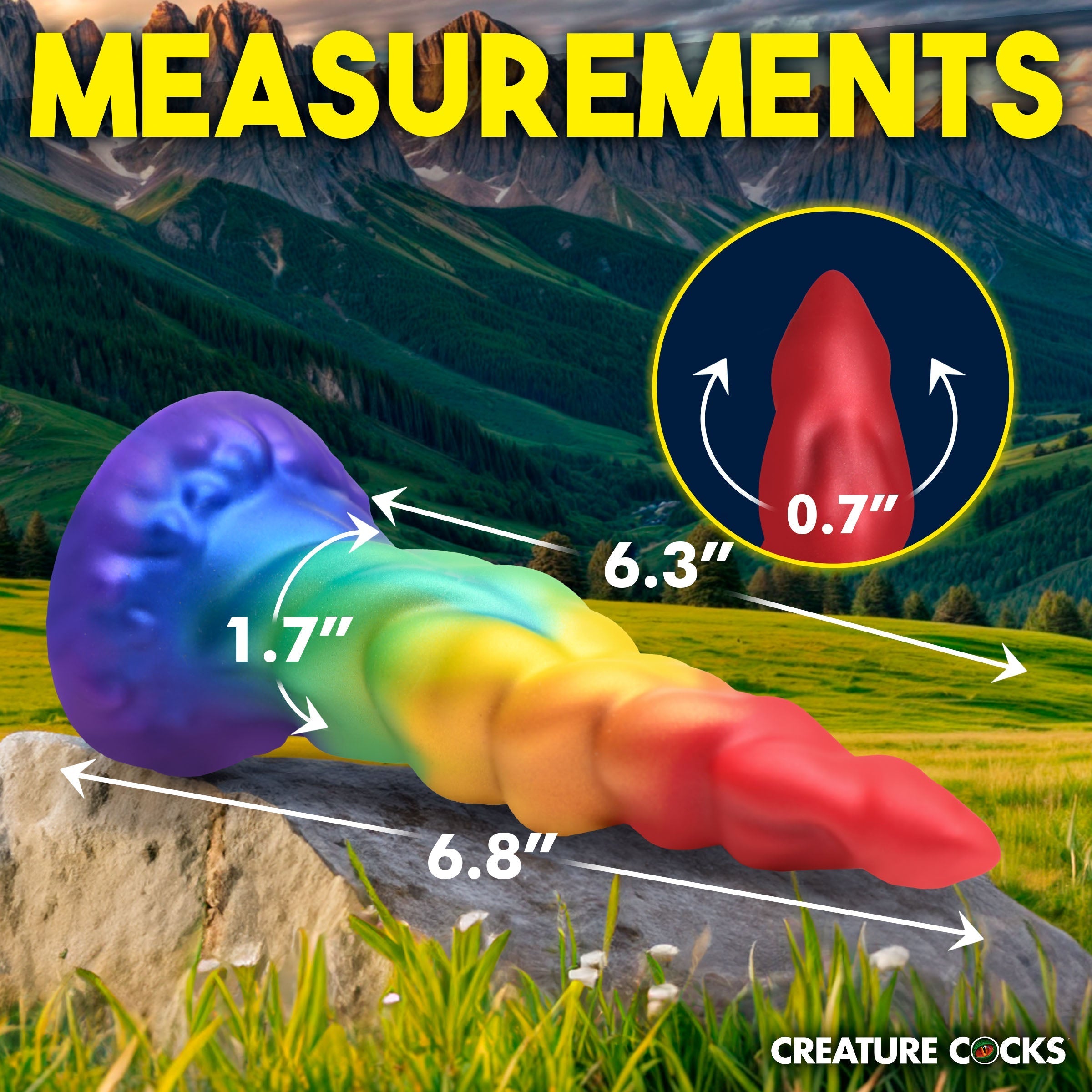 Creature Cocks Magic Rider Unicorn Silicone Dildo - - Realistic Dildos