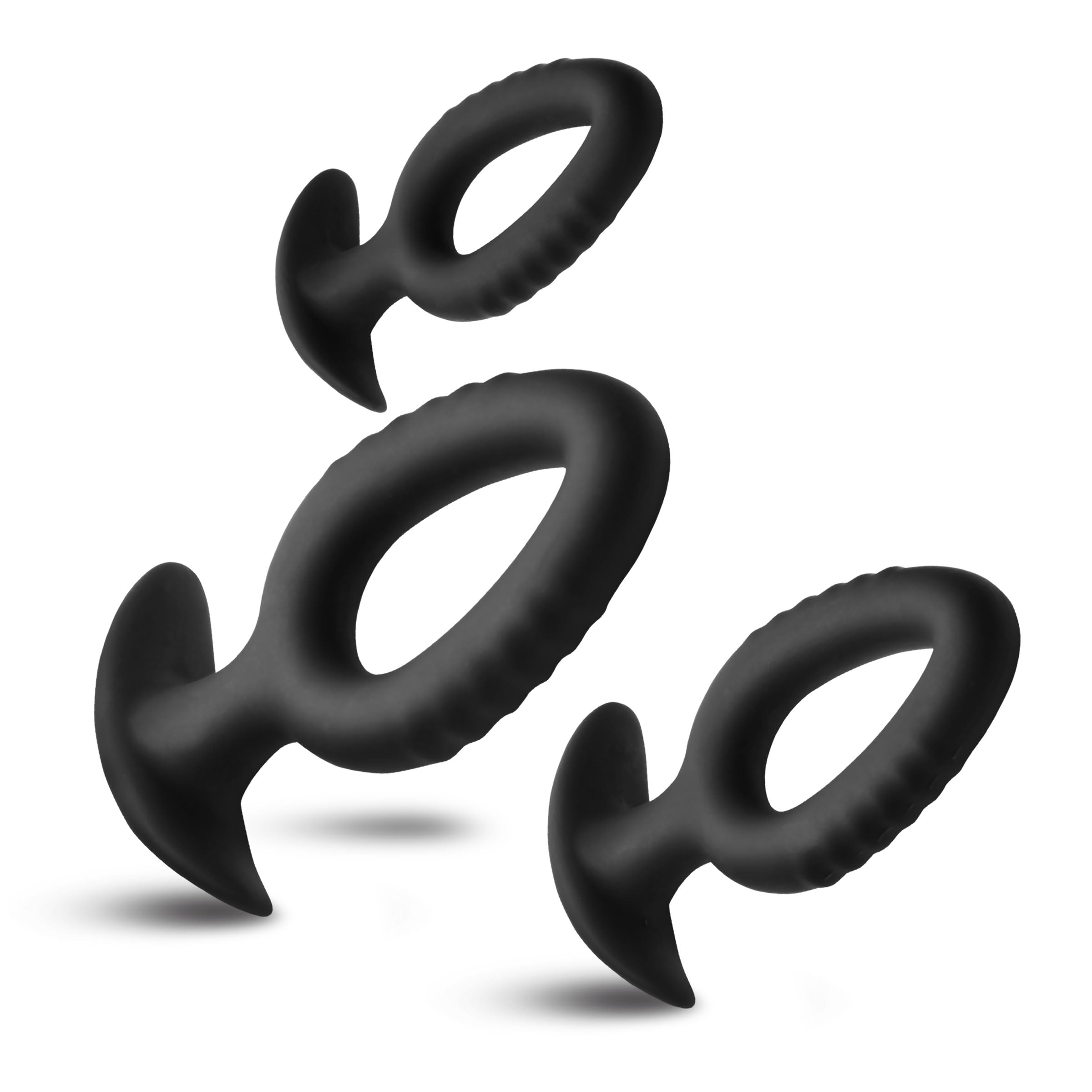 XR Brands Master Series Pop Anal Plug Trainer Set of 3 Sizes - - Butt Plugs