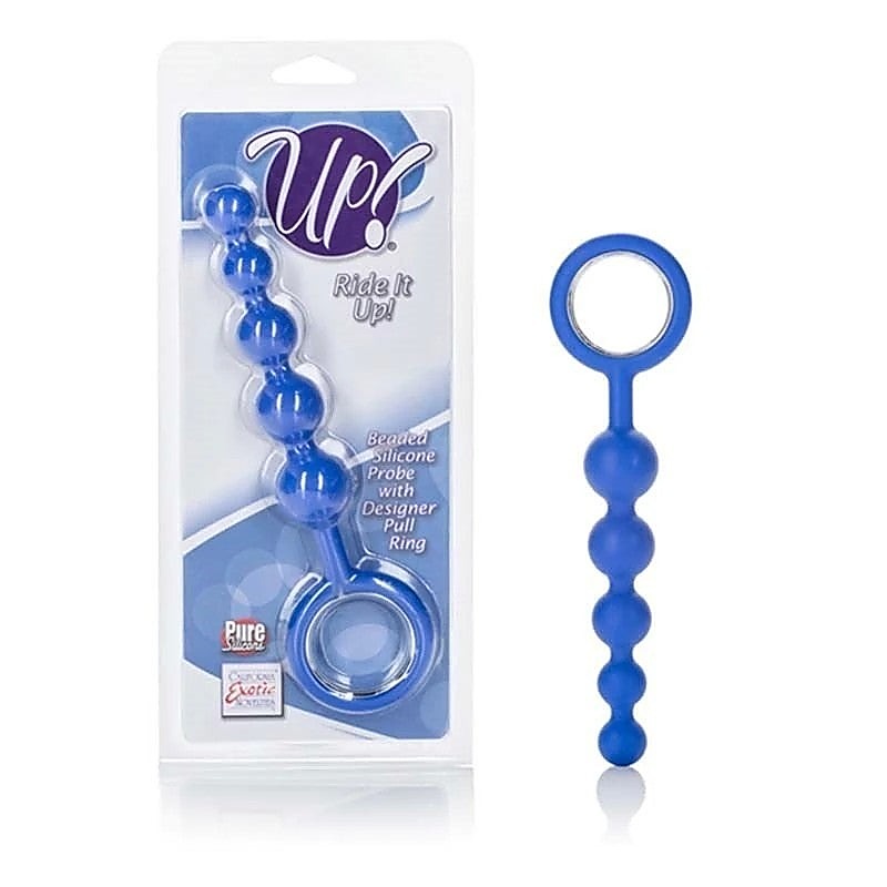 Up Ride It Up! Silicone Anal Beads By California Exotics - Butt Plugs